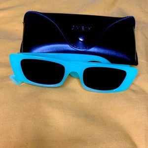 Neon green sunglasses